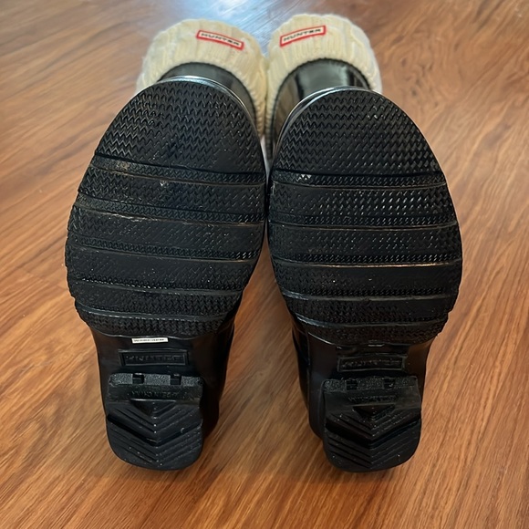 Original Hunter Shiny Rain Boot WITH Winter boot socks - Picture 3 of 4